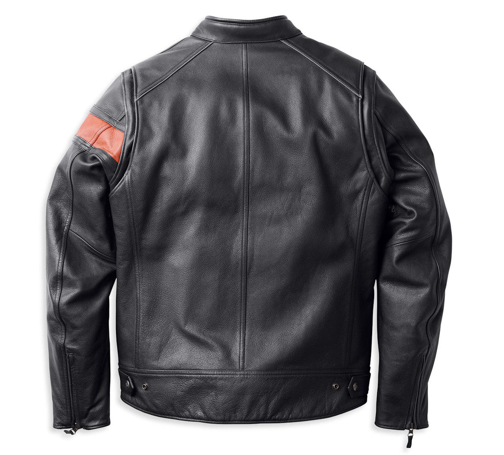 Blouson en cuir Highway-100 imperméable pour hommes