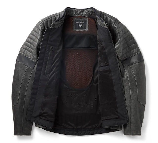 Blouson en cuir H-D Passing Link III pour hommes
