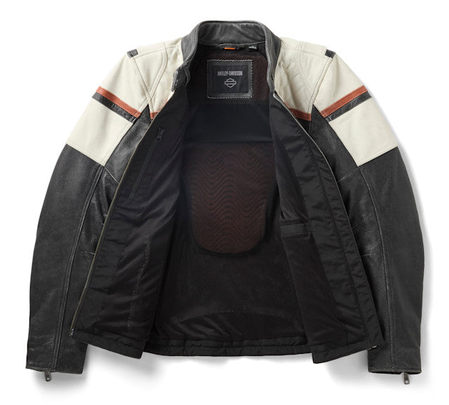 Blouson de moto H-D Miss Enthusiast III en cuir pour femmes