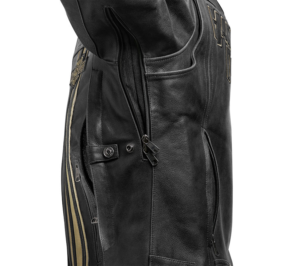 Blouson en cuir Passing Link II H-D® Triple Vent pour hommes