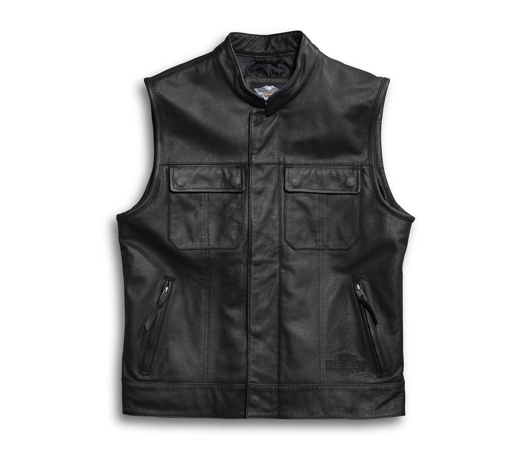 Blouson en cuir Foster pour hommes