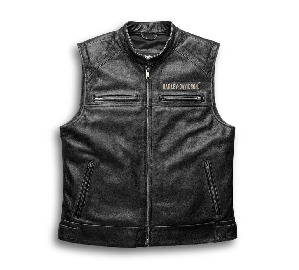 Blouson en cuir Passing Link pour hommes
