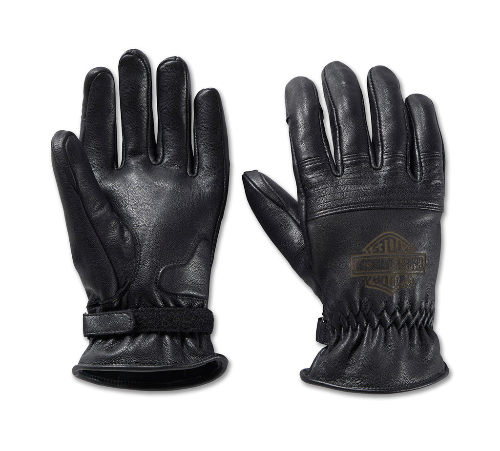 Gants de travail en cuir Helm pour hommes - Black