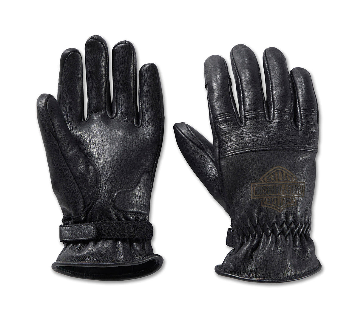 Gants de travail en cuir Helm pour hommes - Black