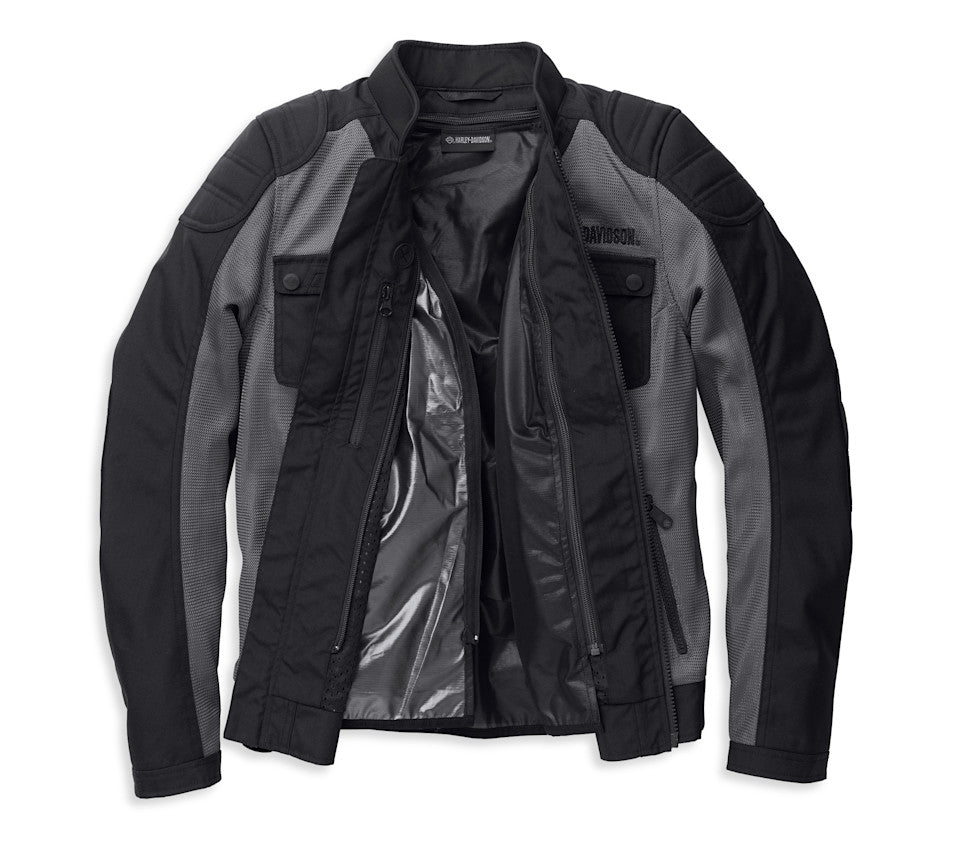 Blouson en maille Zephyr avec doublure zippée pour femmes - Granite Grey