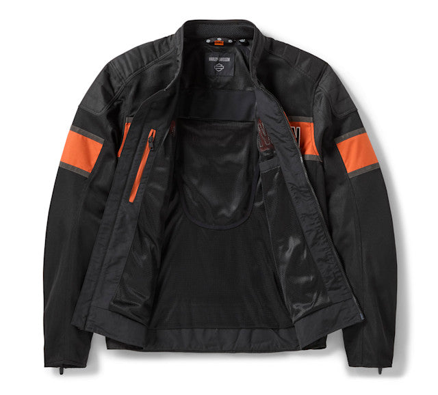 Blouson de moto H-D Trenton en maille pour hommes