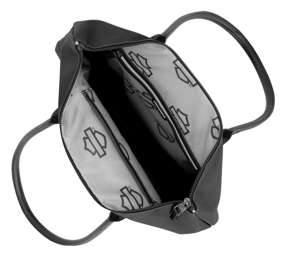 Fourre-tout Open Bar & Shield en strass - Black