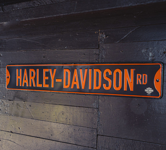 Panneau de signalisation en métal Harley-Davidson Road