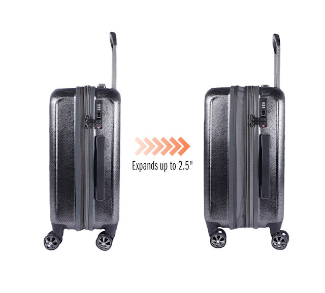 Ensemble de 3 bagages rigides  Cruiser 22 pouces, 26 pouces, 30 pouces - Charcoal