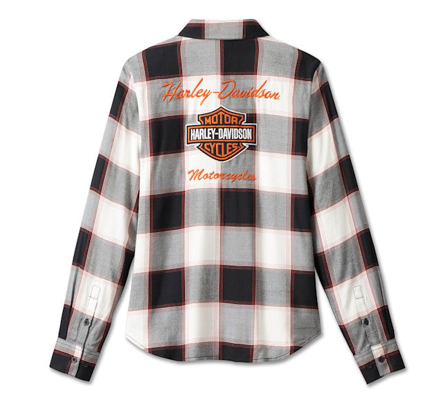 Chemise à carreaux Classic Logo pour femmes
