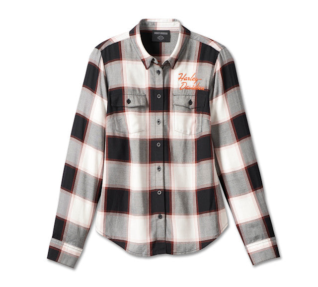 Chemise à carreaux Classic Logo pour femmes