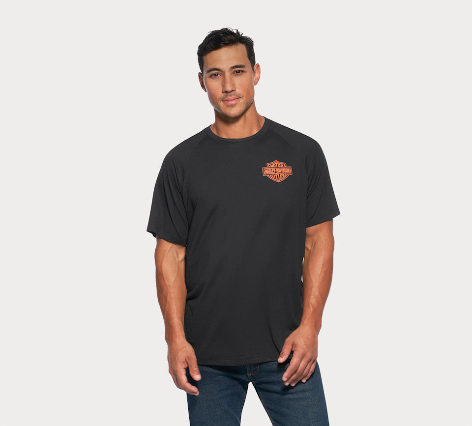 T-shirt Performance Bar & Shield à manches courtes pour hommes