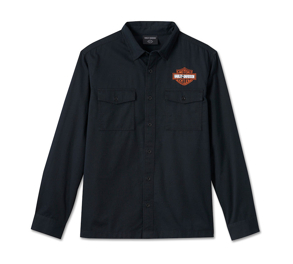 Bar & Shield Long Sleeve Shirt pour hommes