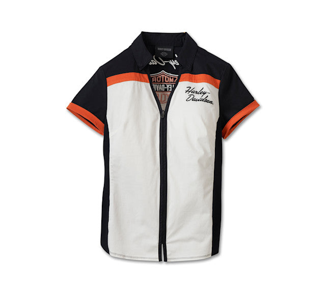Chemise zippée Elemental Bar & Shield pour femmes