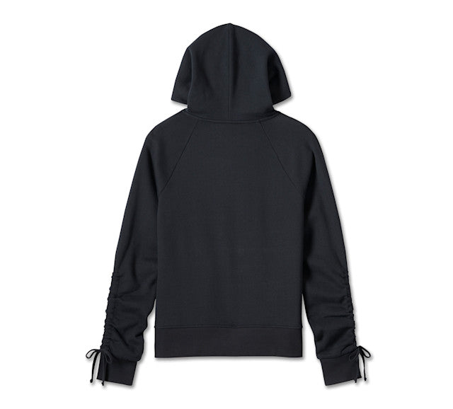 Willie G ® Skull Tie Sleeve Hoodie pour femmes