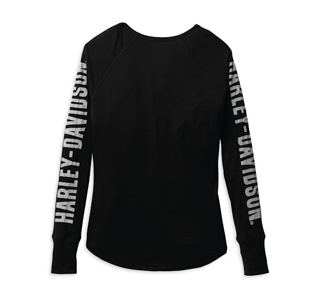 Haut Authentic Bar & Shield en tricot côtelé pour femmes - Black Beauty 2
