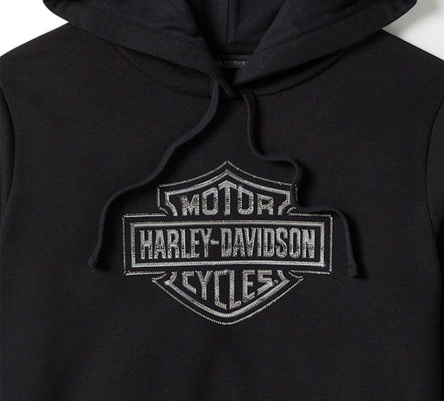 Sweat à capuche Essential Bling en polaire - Harley Black