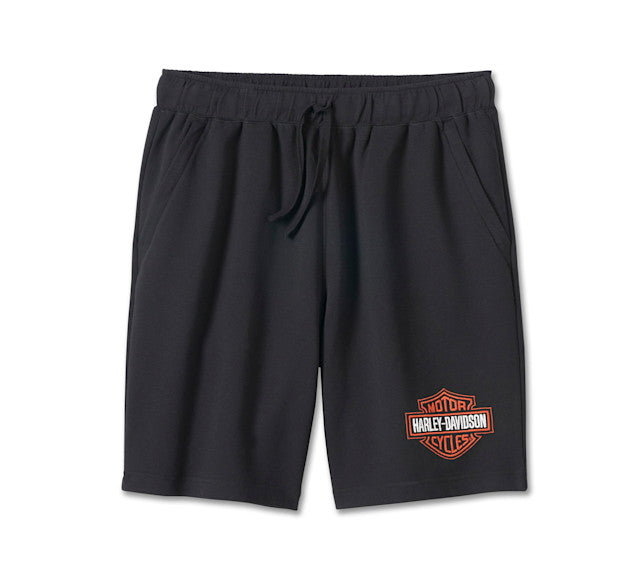 Short en polaire Bar & Shield pour hommes - Harley Black