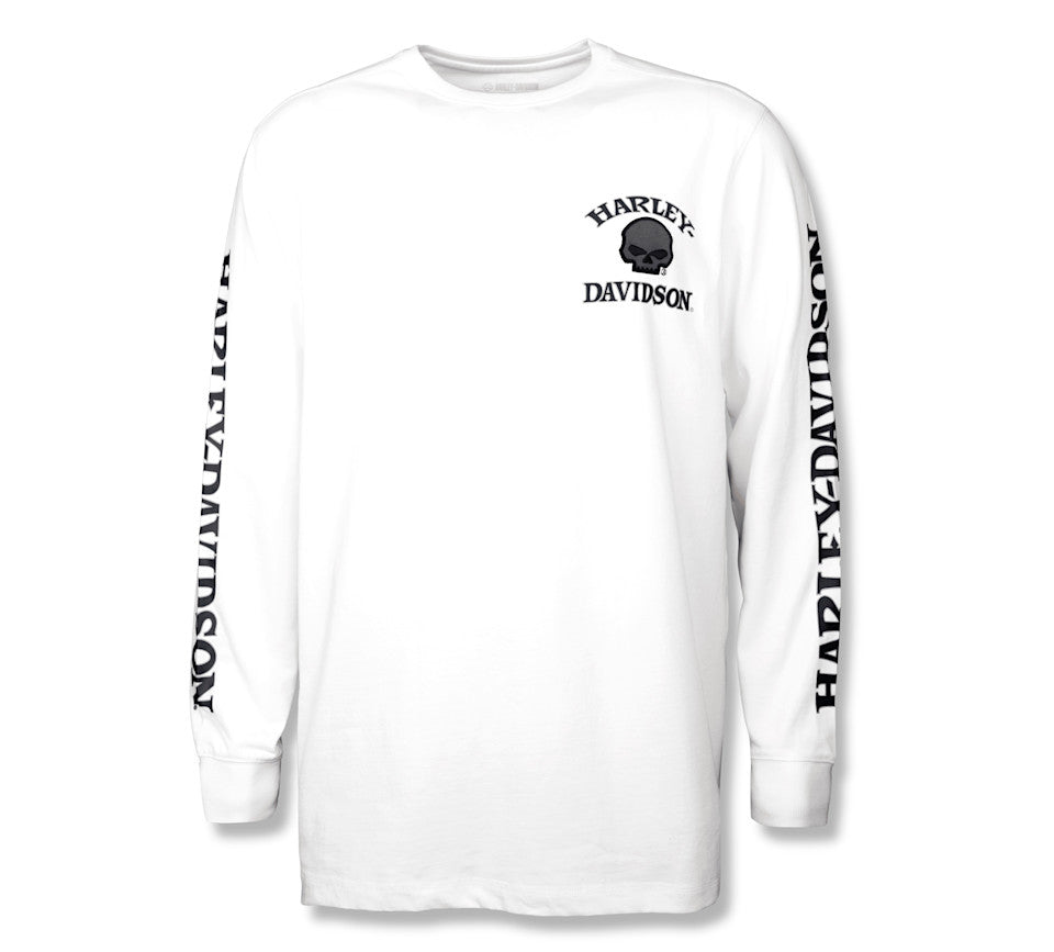 T-shirt à manches longues Willie G ™ Skull - White