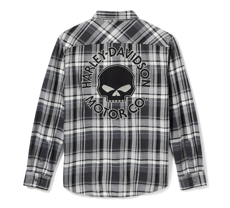 Chemise à manches longues Willie G™ Skull à carreaux