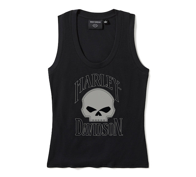Débardeur Willie G™ Skull côtelé
