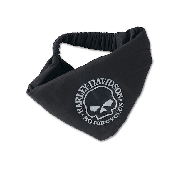 Metallic Willie G Skull Wrap pour femmes - Black Beauty