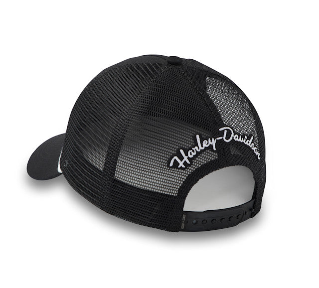 Casquette Trucker Harley-Davidson Script pour femme - Harley Black