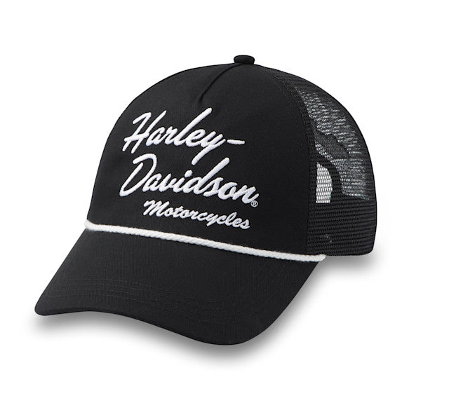 Casquette Trucker Harley-Davidson Script pour femme - Harley Black