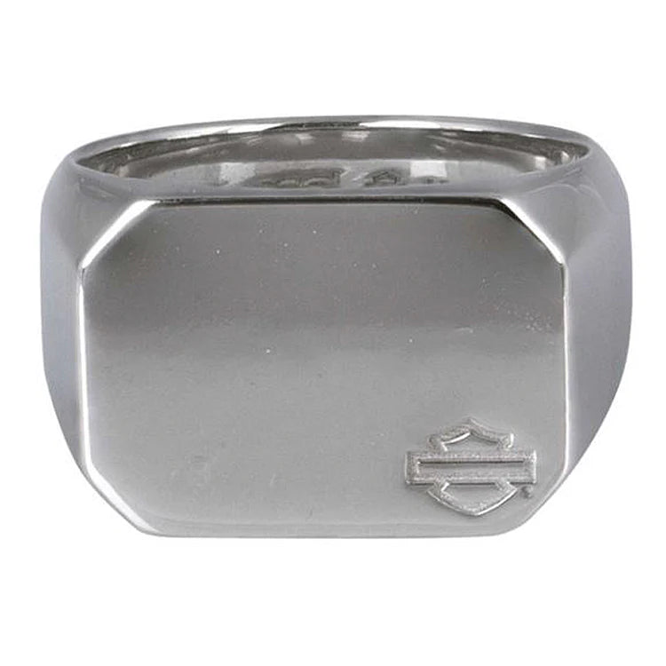 BAGUE "MODERN EDGE SIGNET RING"
