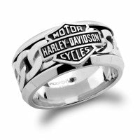 BAGUE "STEEL CHAIN B&S RING"