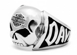 BAGUE "STEEL SKULL RING"